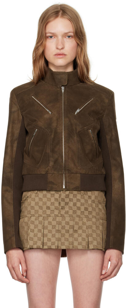 MISBHV Brown Clara Faux-Suede Jacket Cover