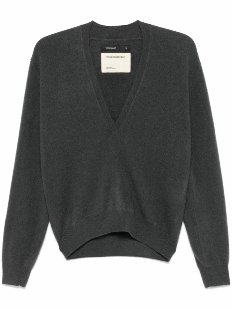 Frenckenberger V-neck sweater - Grey Cover