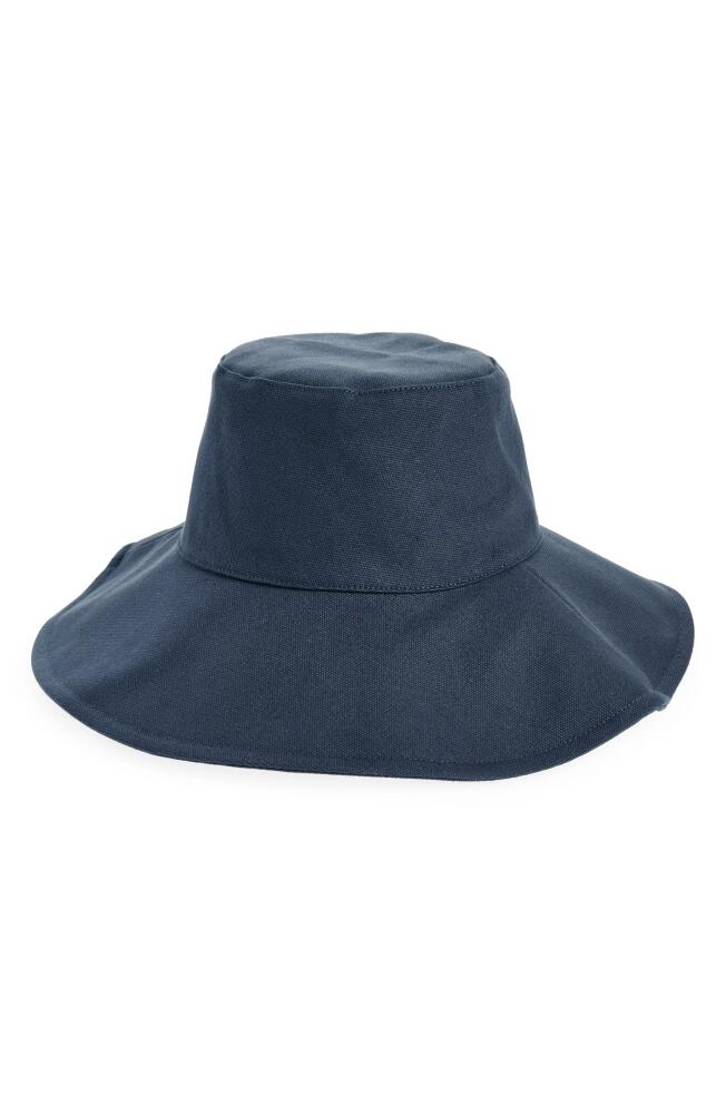 Vince Cotton Canvas Bucket Sun Hat in Coastal Blue Cover