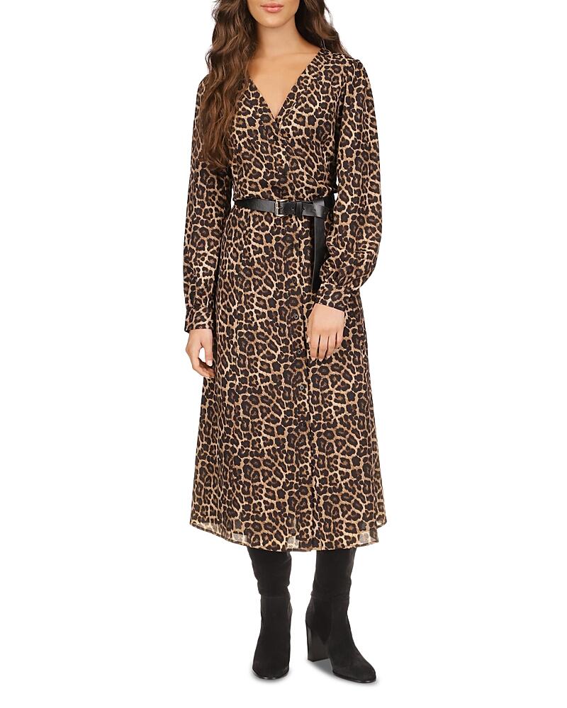 Michael Michael Kors Cheetah Print Belted Shirt Dress Cover