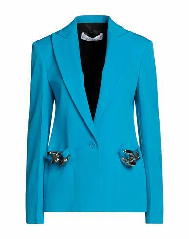 Jw Anderson Woman Blazer Azure Wool Cover