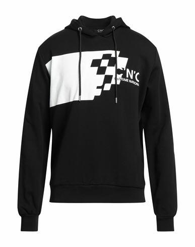 C'n'c' Costume National Man Sweatshirt Black Cotton Cover