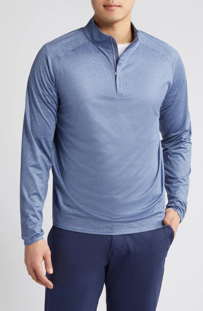 Peter Millar Crown Crafted Stealth Performance Quarter Zip Pullover in Blue Pearl Cover