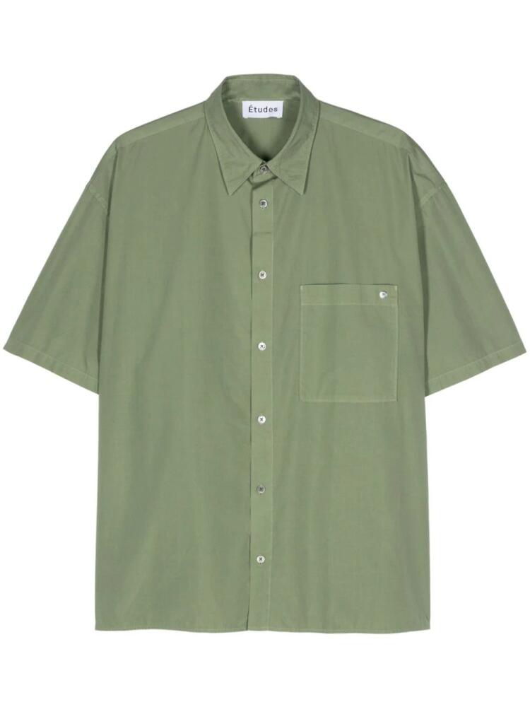 Etudes Illusion cotton shirt - Green Cover