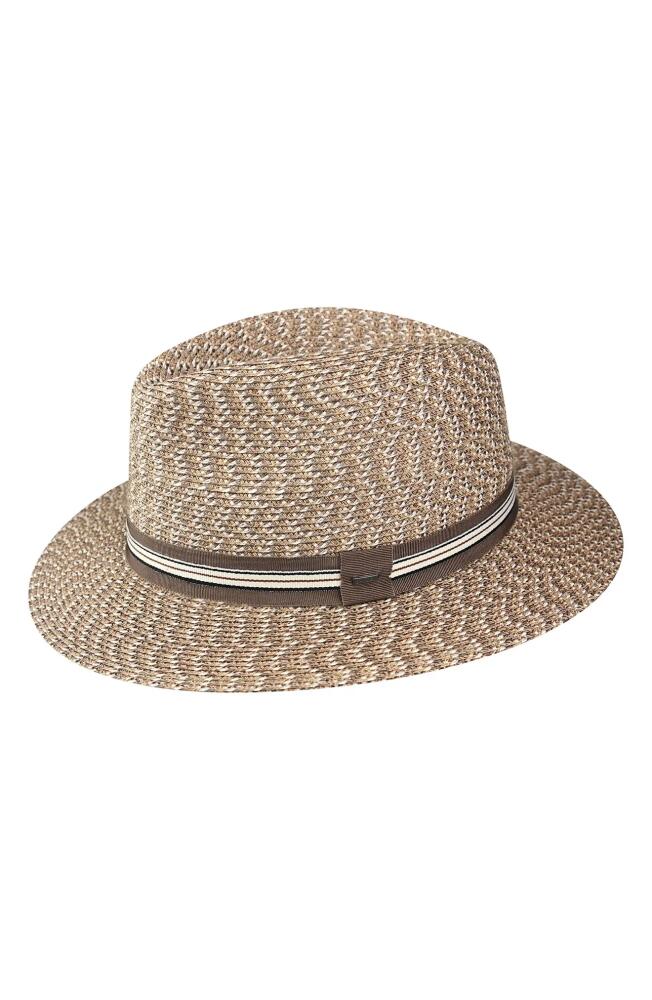 Bailey Hester Straw Fedora in Tawny Cover