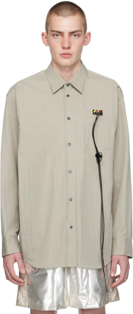 doublet Taupe RCA Cable Shirt Cover