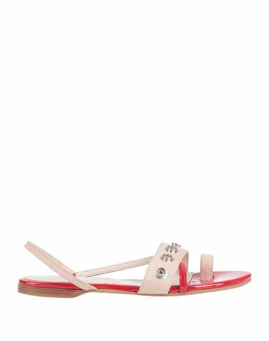 Cedric Charlier Woman Thong sandal Red Soft Leather Cover