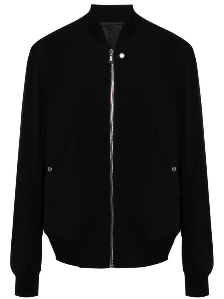 Rick Owens crepe wool bomber jacket - Black Cover