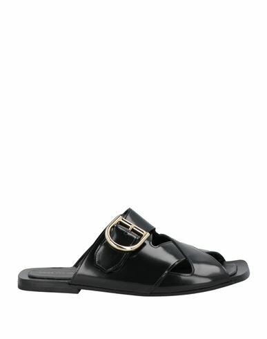 Dries Van Noten Woman Sandals Black Leather Cover