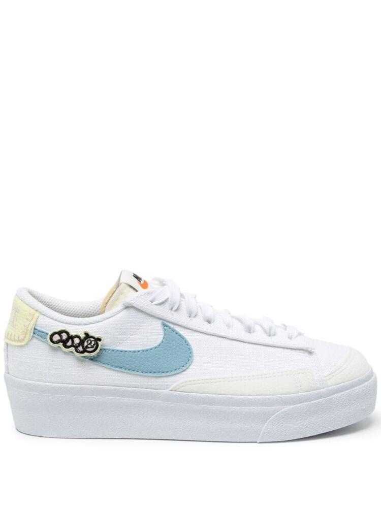 Nike Blazer low-top platform sneakers - White Cover