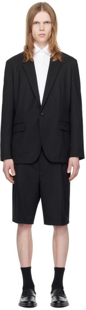 Hugo Black Single-Button Suit Cover