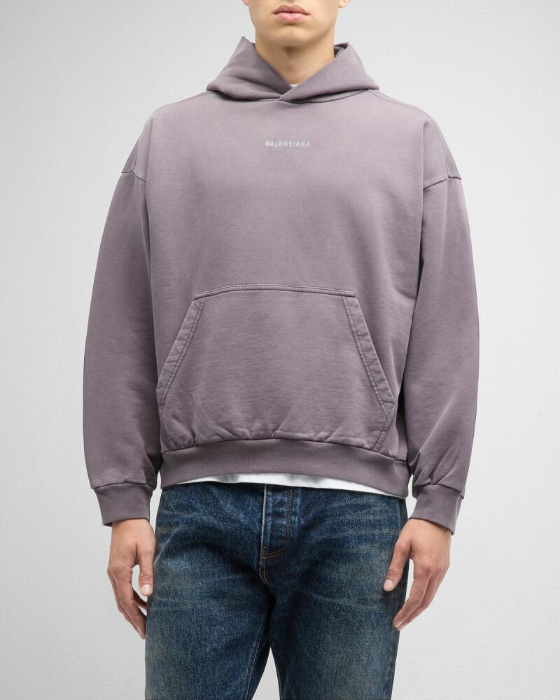 Men's Balenciaga Back Hoodie Medium Fit Cover