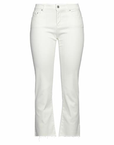 Replay Woman Jeans Off white Cotton, Lyocell, Elastomultiester, Elastane Cover