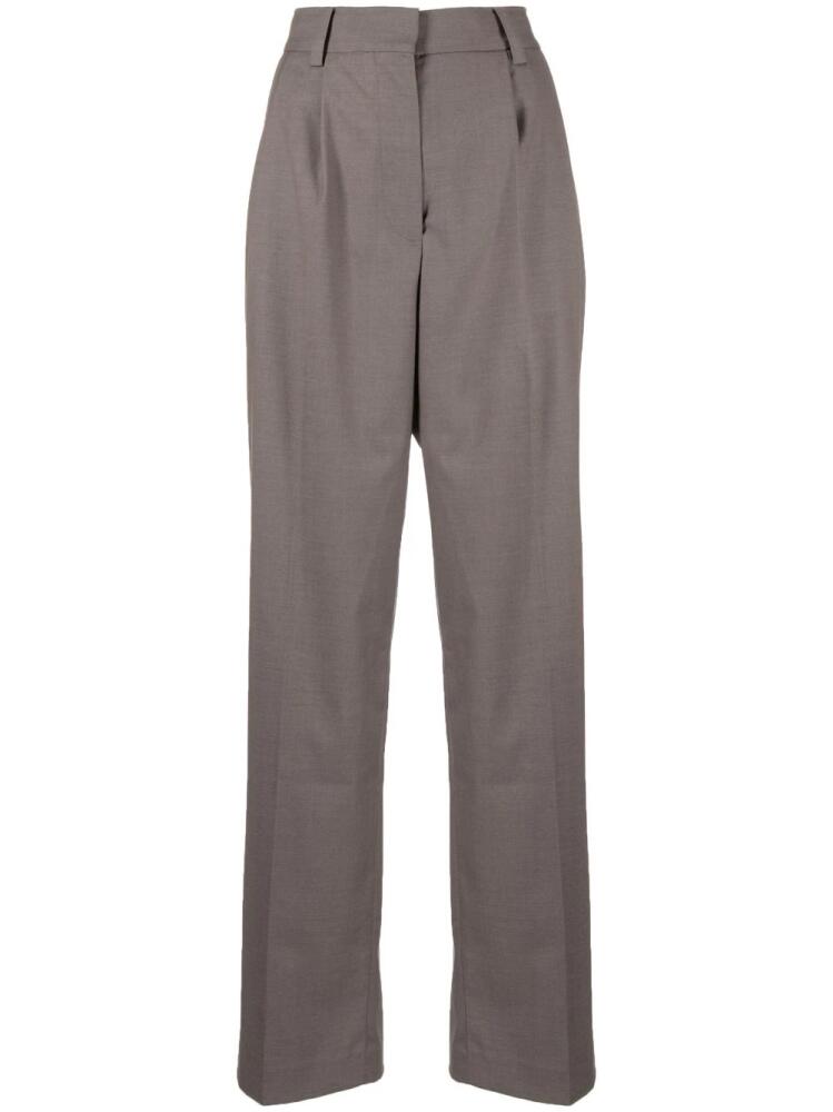 Rokh pressed-crease tailored trousers - Grey Cover