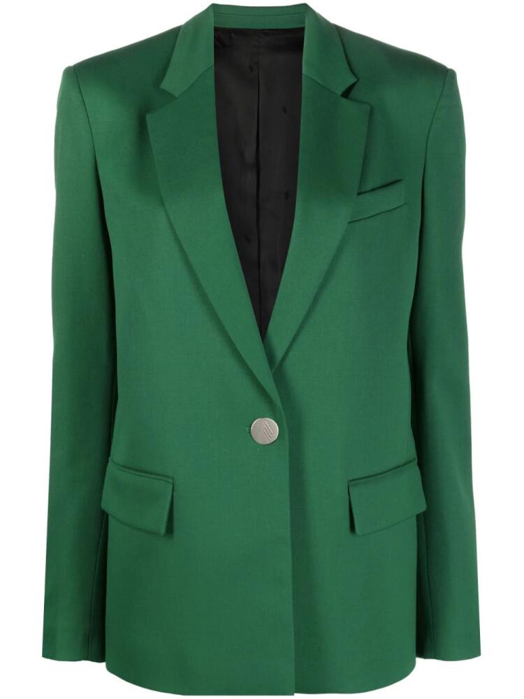 The Attico single-breasted blazer - Green Cover