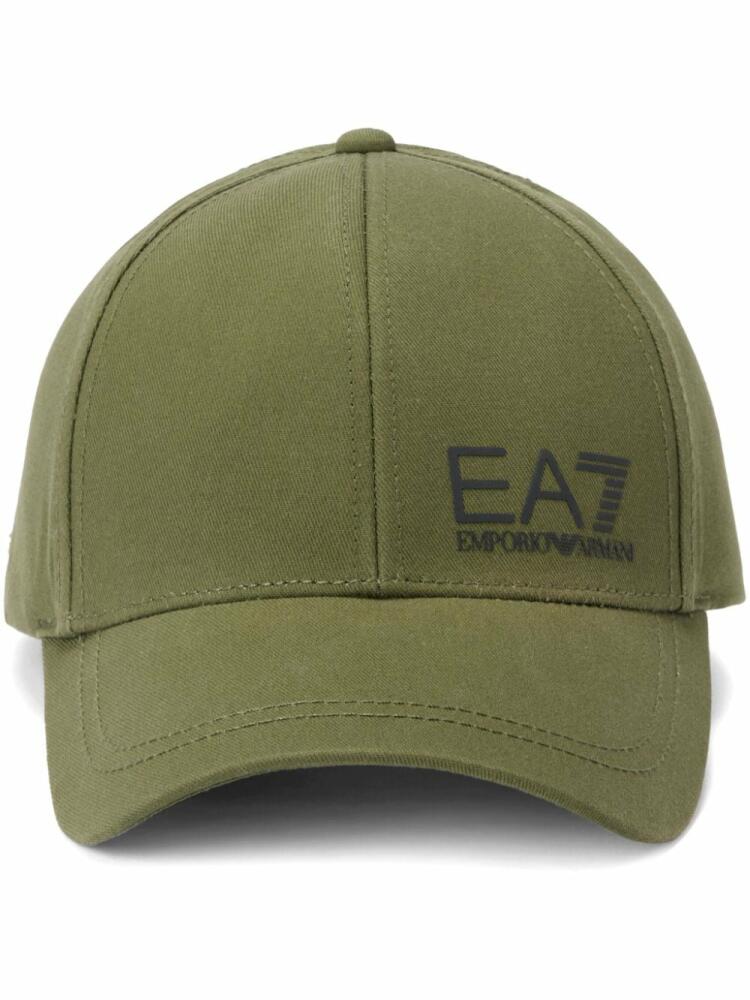 Ea7 Emporio Armani logo-print cap - Green Cover