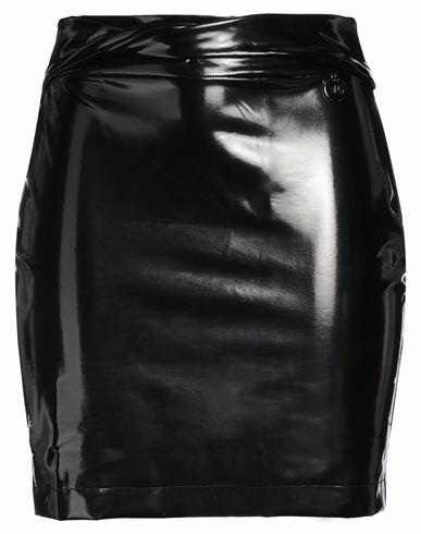 Gaëlle Paris Woman Mini skirt Black Polyester, Elastane, Cotton Cover