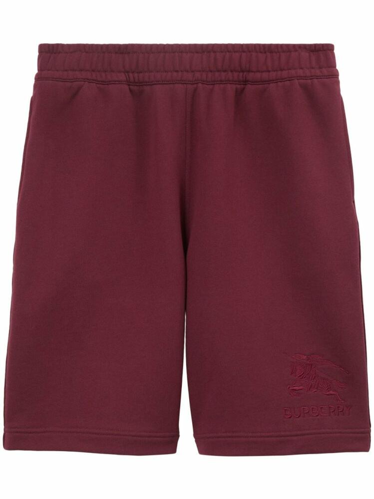 Burberry EKD-motif cotton shorts - Red Cover