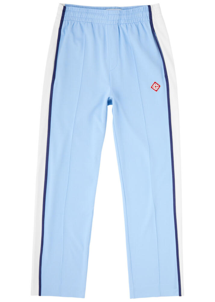 Casablanca Striped Jersey-mesh Track Pants - Blue Cover