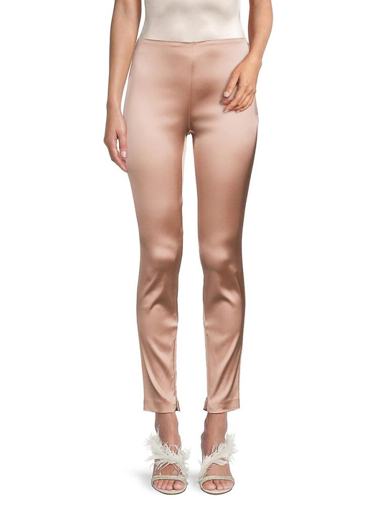 Theory Women's Satin Leggings - Chalk Pink Cover