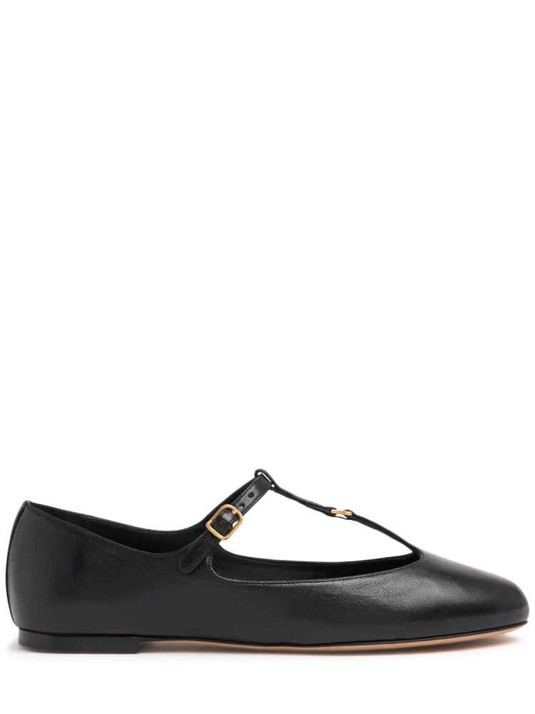 CHLOÉ 10mm Marcie Leather Mary Jane Flats Cover