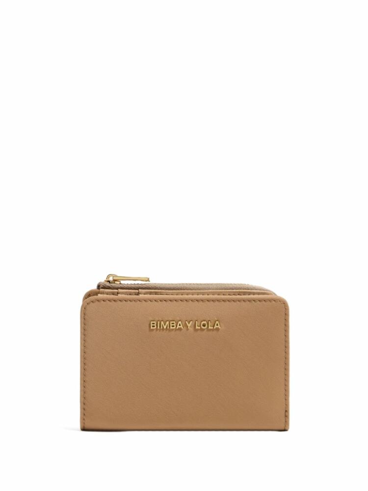 Bimba y Lola logo-lettering bi-fold wallet - Brown Cover