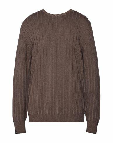 Arovescio Man Sweater Brown Merino Wool Cover