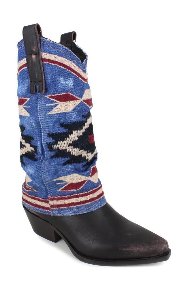 ZIGI Amira Cowboy Boot in Blue Denim Cover