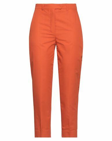 's Max Mara Woman Pants Rust Cotton, Silk Cover