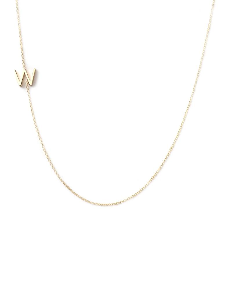 Maya Brenner Designs 14k Yellow Gold Mini Letter Necklace Cover