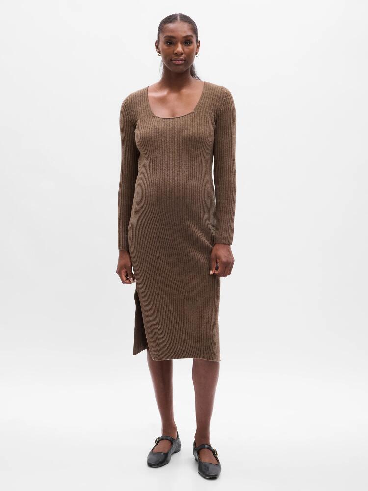 Gap Maternity CashSoft Rib Midi Sweater Dress Cover