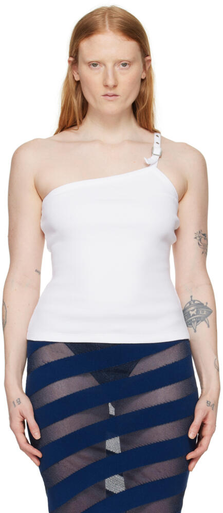 Gimaguas White Nicki Tank Top Cover