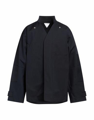 Bottega Veneta Man Jacket Midnight blue Wool, Cotton Cover