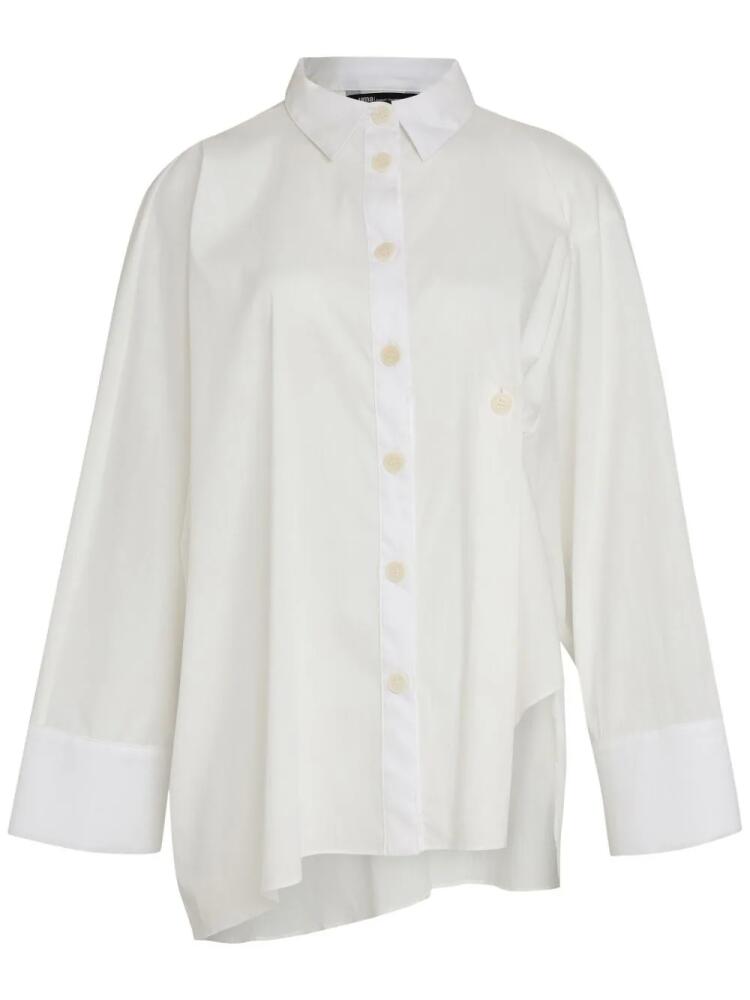 Uma | Raquel Davidowicz asymmetric poplin shirt - White Cover