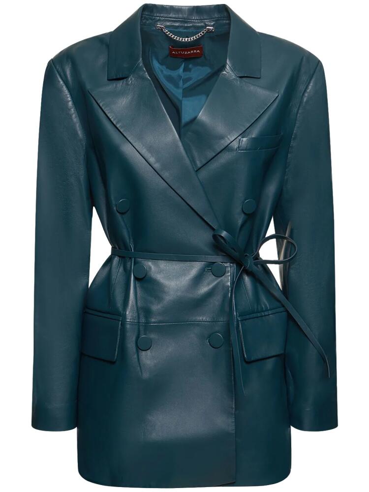 ALTUZARRA Hattson Leather Belted Jacket Cover