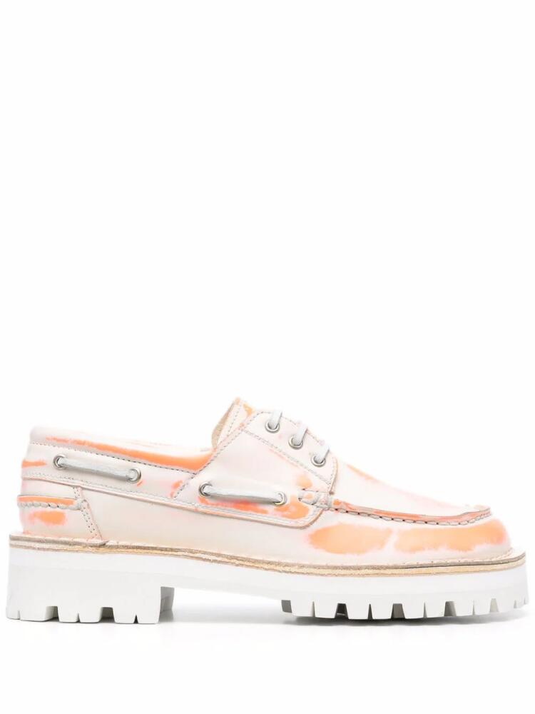 CamperLab tie-dye lace-up shoes - Orange Cover