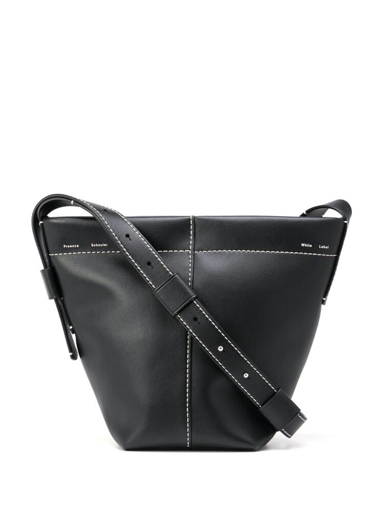 Proenza Schouler White Label mini Barrow leather bucket bag - Black Cover