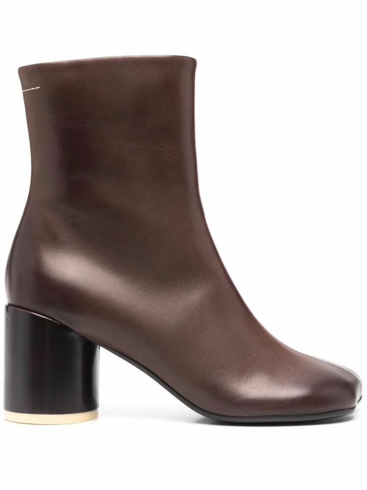 MM6 Maison Margiela Anatomic 70mm ankle boots - Brown Cover