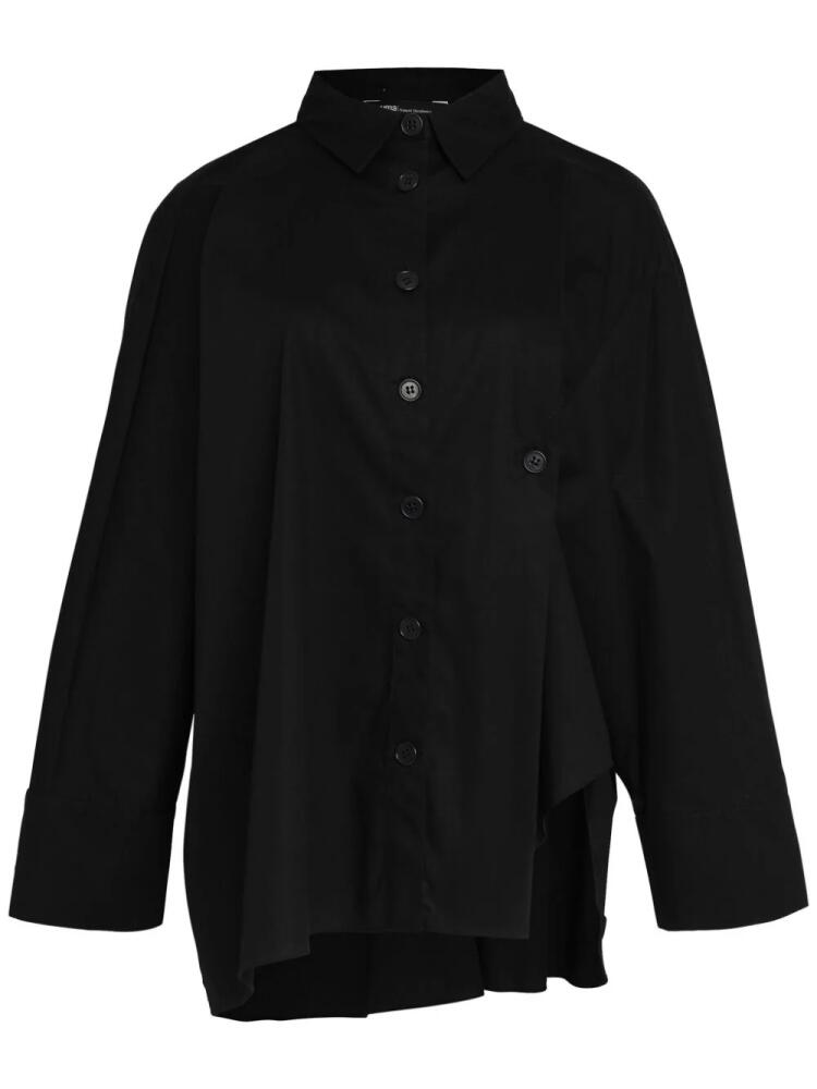 Uma | Raquel Davidowicz asymmetric long-sleeve shirt - Black Cover