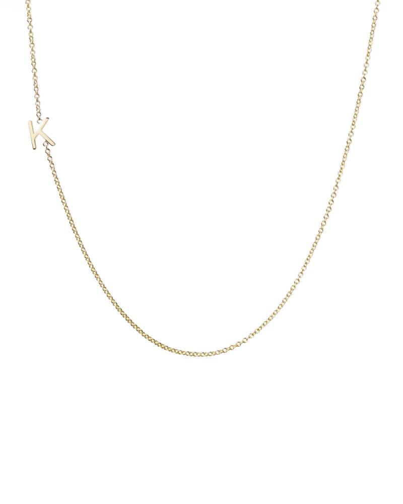 Maya Brenner Designs 14k Yellow Gold Mini Letter Necklace Cover