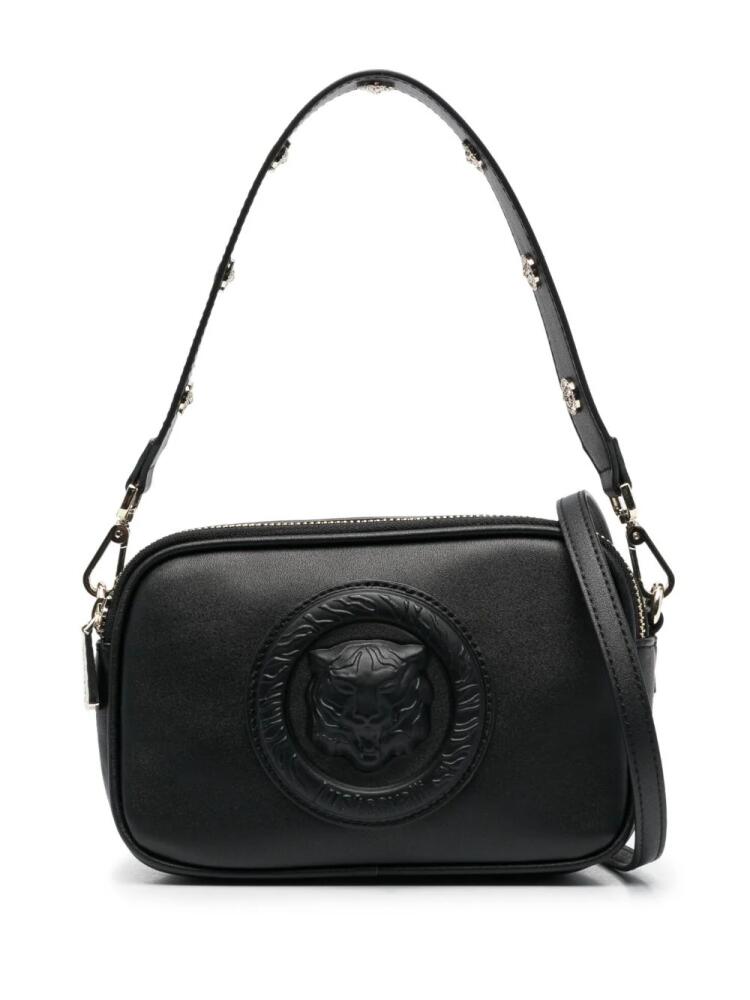 Just Cavalli logo-appliqué crossbody bag - Black Cover