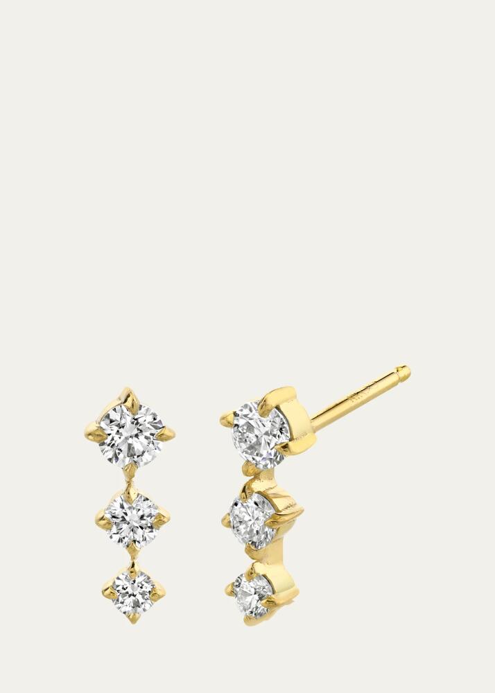 Lizzie Mandler Fine Jewelry Eclat 3 Diamond Stud Earring, Single Cover