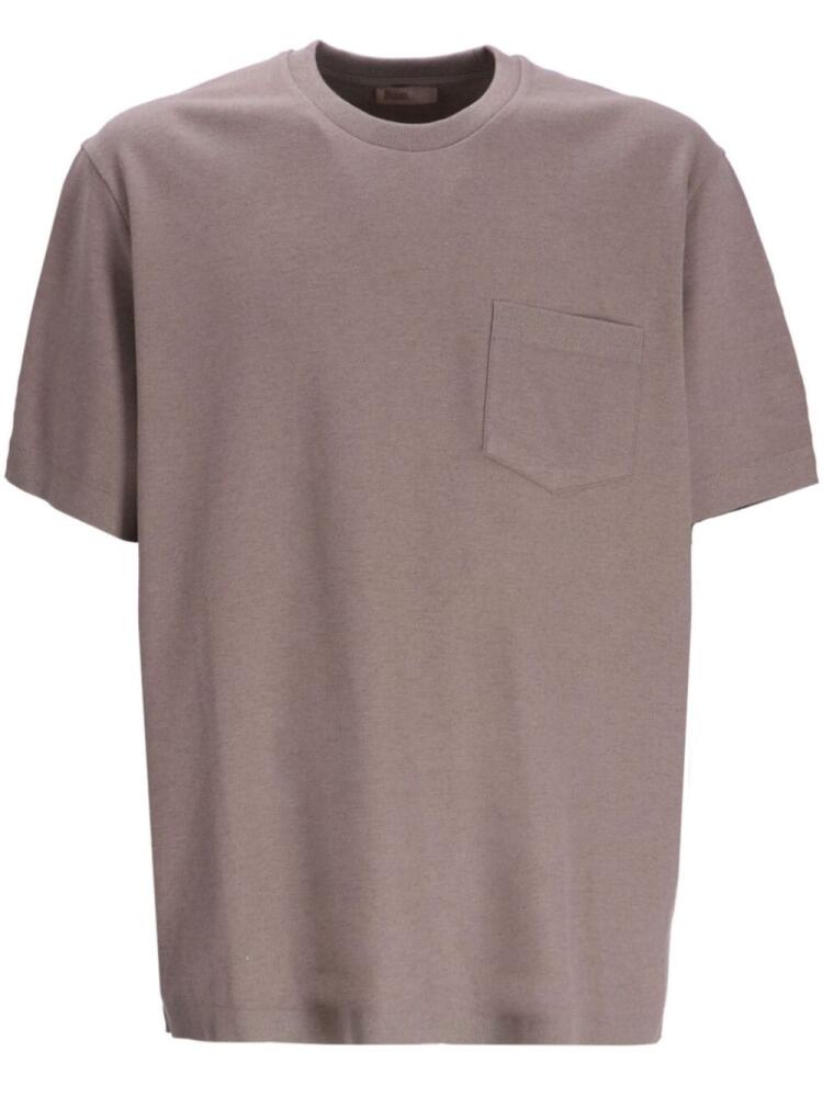 Herno patch pocket t-shirt - Purple Cover