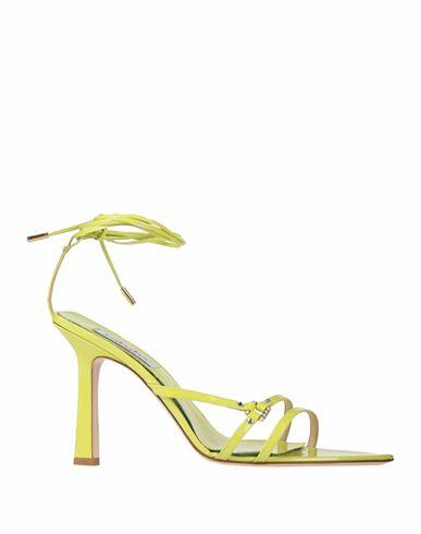 Sebastian Milano Woman Sandals Acid green Goat skin Cover