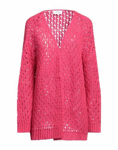 Soallure Woman Cardigan Fuchsia Acrylic, Polyamide, Mohair wool Cover