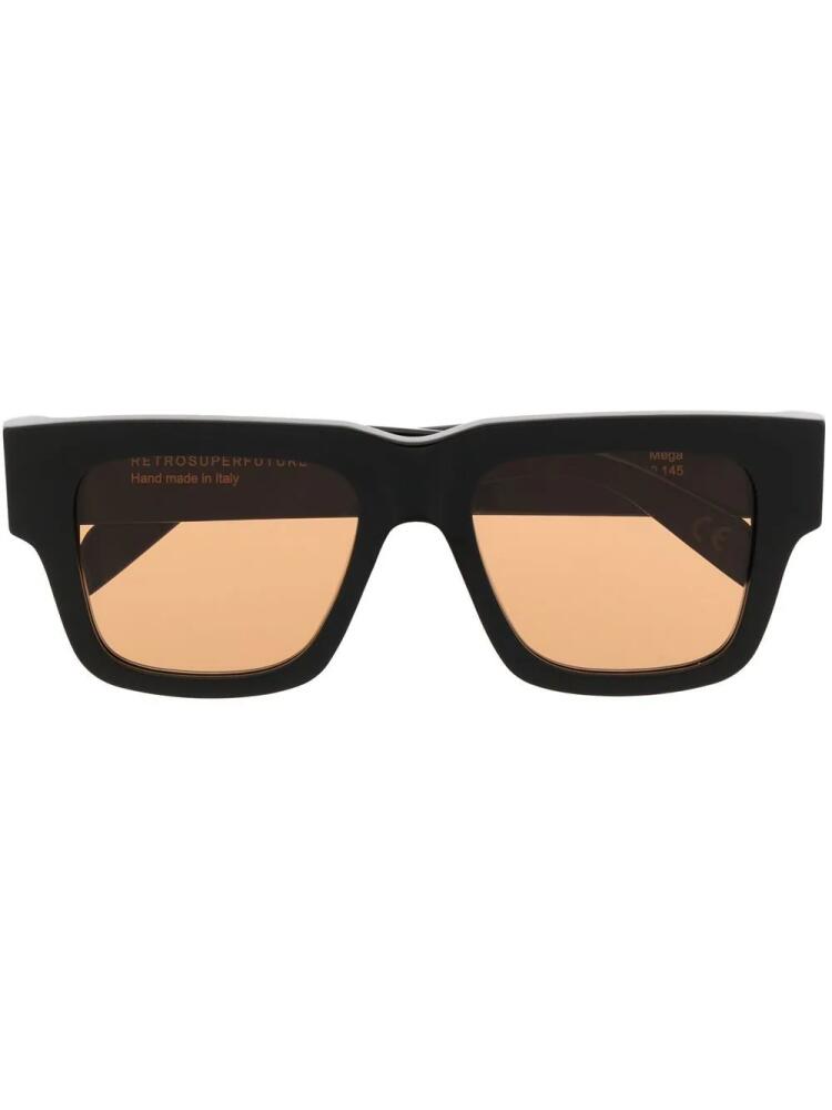 Retrosuperfuture Mega Refined square-frame sunglasses - Black Cover