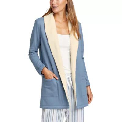 Eddie Bauer Women's Faux Shearling Cabin Cardigan Cover