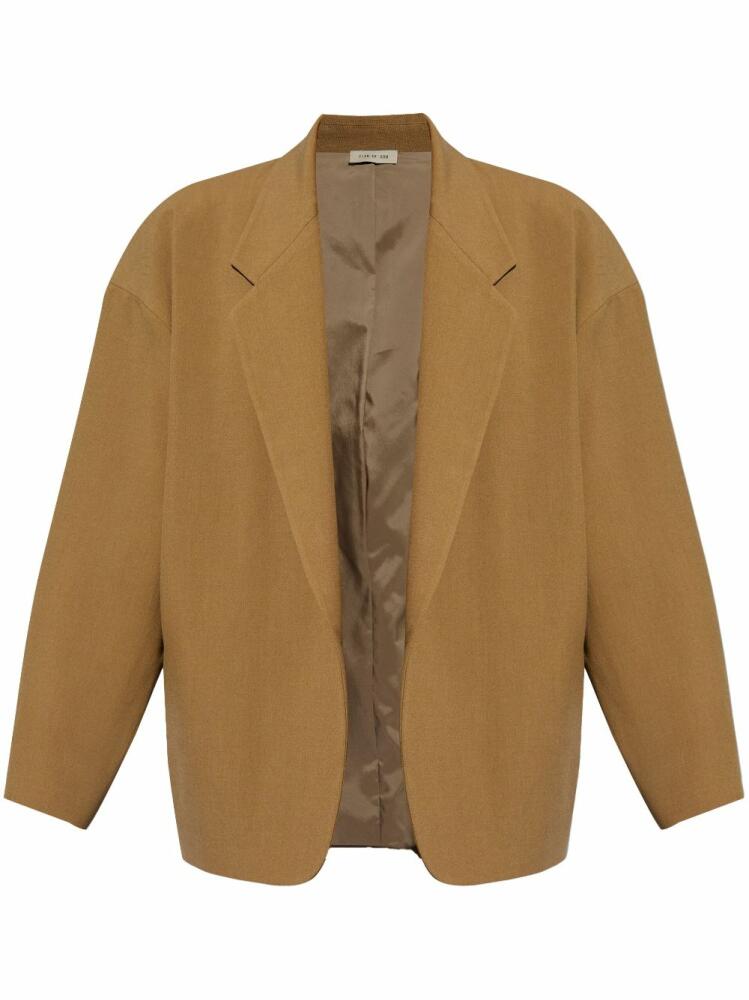 Fear Of God open-front virgin-wool blazer - Brown Cover