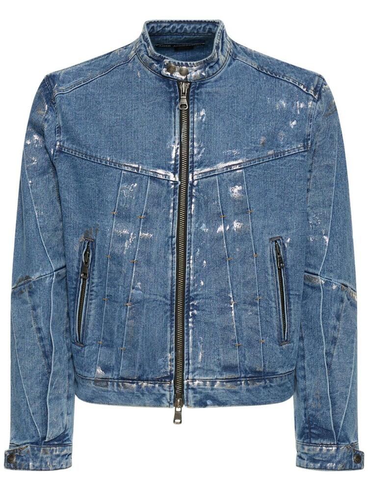 ANDERSSON BELL Wax Coated Denim Motorcycle Jacket Cover