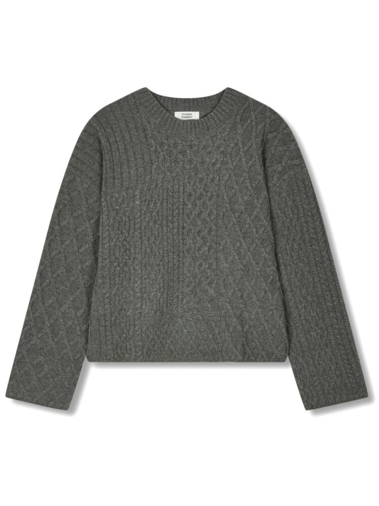 STUDIO TOMBOY cable-knit sweater - Grey Cover